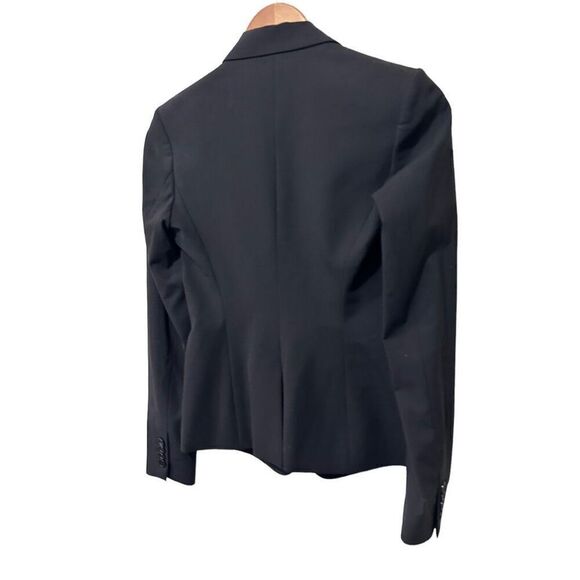 Theory Notch Lapel Button Front Single Breasted Blazer Jacket Black Size 0 - Picture 5 of 16